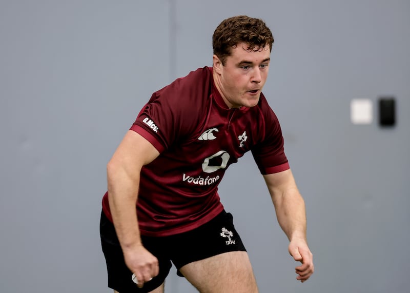 Gus McCarthy at Ireland Rugby squad training on Wednesday. Photograph: Ben Brady/Inpho