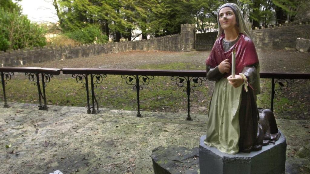 The Granard grotto where Ann Lovett went to have her baby in late January 1984. Photograph: Brenda Fitzsimons