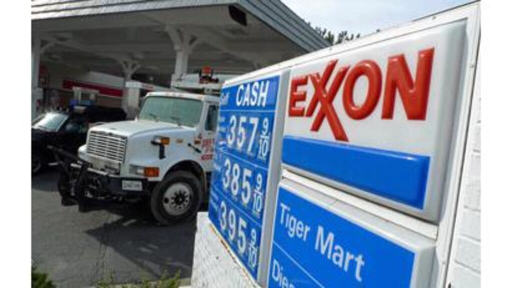 Profit at Exxon's exploration and production business fell 12 per cent to $7.76 billion.