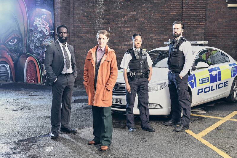 Gemma Whelan returns as Detective Superintendent Sarah Collins, with Tahirah Sharif back as PC Lizzie Adama. Photograph: STUART WOOD/ITV