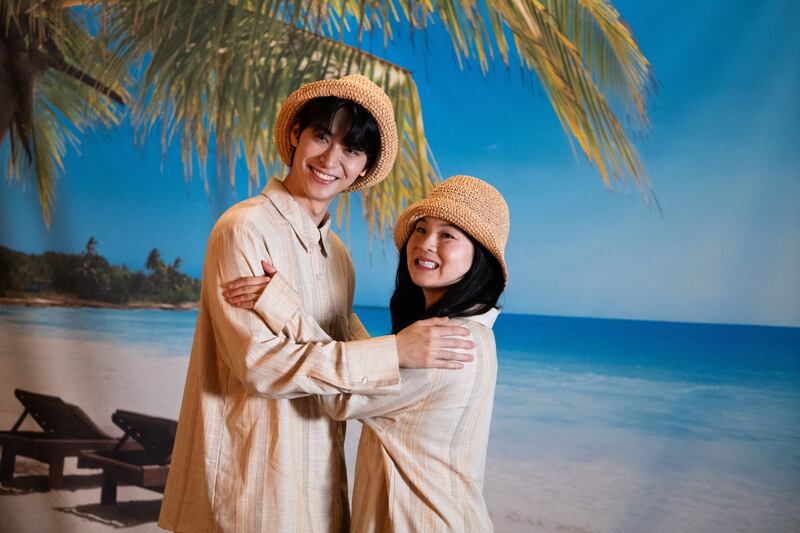 Han Gi-chan and Kelly Marie Tran in The Wedding Banquet. Photograph: Luka Cyprian Bleecker Street
