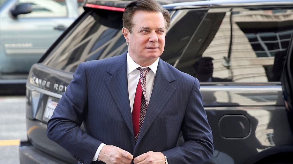 Paul Manafort: Mueller’s prosecution team say a tax and bank fraud scheme allowed Manafort to hide millions of dollars in “ill-gotten gains” from political consulting work in Ukraine. File photograph: Jonathan Ernst/Reuters