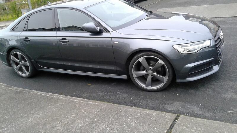 An Audi A6 seized by the Criminal Assets Bureau on Tuesday. Photograph: Garda Press Office