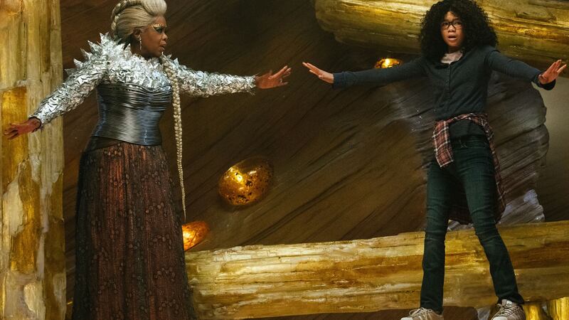 Oprah Winfrey is Mrs Which and Storm Reid is Meg Murry in Disney’s A Wrinkle in Time