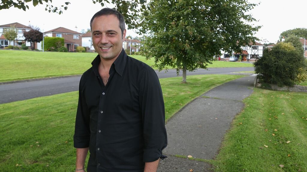 Jacopo Villani at Tudor Lawn in Newcastle, Galway: “Caring for a child should be a mutual endeavour between men and women.” Photograph: Joe O’Shaughnessy