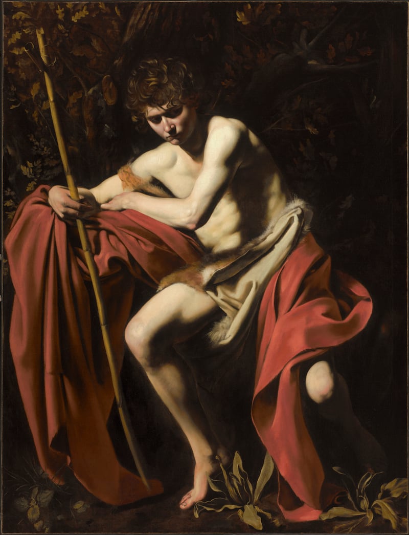 Caravaggio: Saint John the Baptist in the Wilderness. Photograph: Nelson-Atkins Digital Production and Preservation