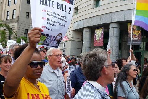 Anti-LGBT law sparks protests and arrests in North Carolina