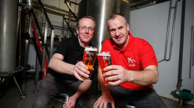 Gordon Lucey and Don O’Leary of  Cork microbrewery 9 White Deer. Photograph: Conor McCabe