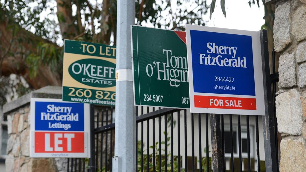 House price inflation will moderate later this year as increased supply and a probable interest rate hike cool the market, Sherry FitzGerald has said. Photograph: Cyril Byrne