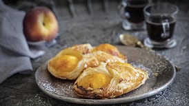 Peachy keen: This easy puff pastry dessert is sure to impress