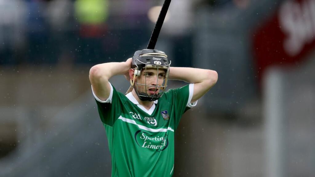 Limerick’s Seán Tobin: was made of the match after scoring 12 points (eight frees). Photograph: Inpho