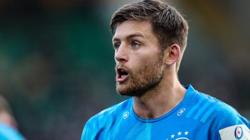 Leinster’s Ross Byrne: ‘Rossy is a rugby brain. You can see it how he is looking for space and how he can find it,’ says backs coach Felipe Contepomi. Photograph: Billy Stickland/Inpho