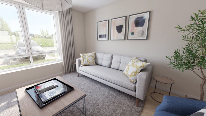 Large windows in the living areas ensure a bright, airy feel.