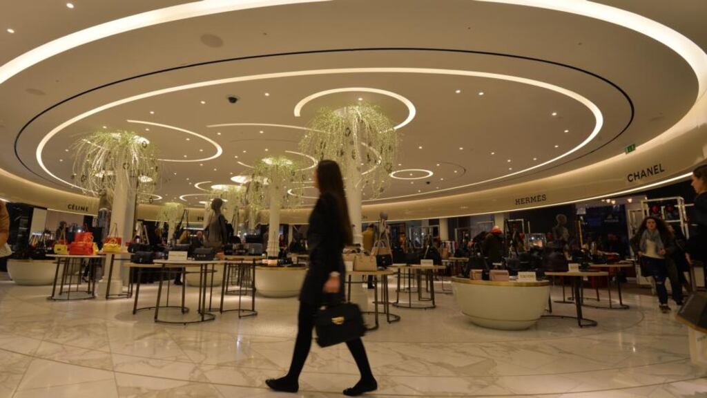 The newly refurbished ground floor area in Brown Thomas on Grafton Street: the company’s revenues rose by 2 per cent to €146 million in the year to February 1st 2014. Photograph: Alan Betson