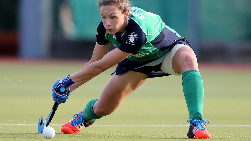 Cliodhna Sargent in action for Ireland.