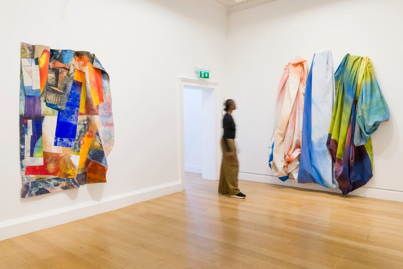 Sam Gilliam: Sewing Fields, at Imma. Photograph: Louis Haugh