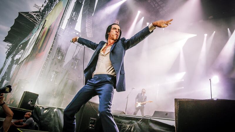 Nick Cave performign with the Bad seeds in Montreal in 2014. Photograph:   Mark Horton/WireImage