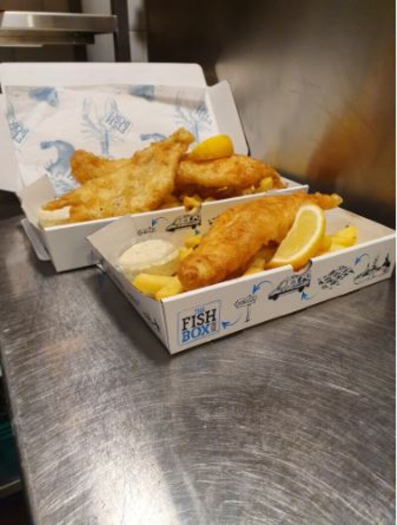 Fish and chips at The Fish Box in Dingle