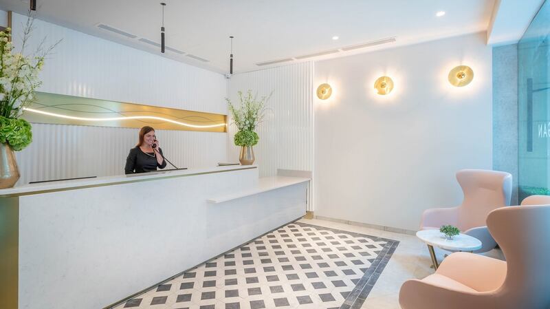 Cool, clean lines throughout the hotel were designed by Dublin based NODA architects