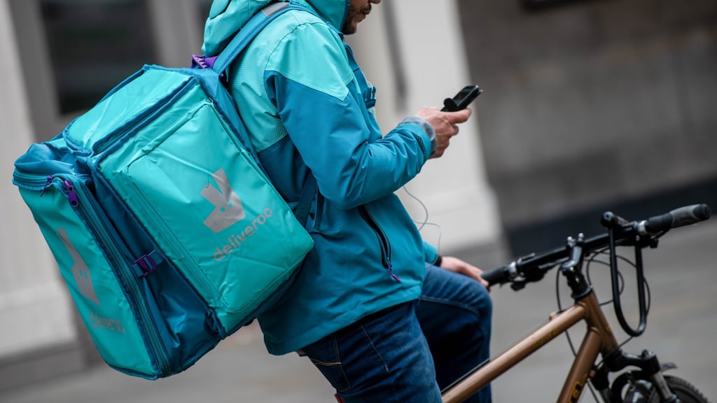 Deliveroo is just the latest listed UK company to announce a profit warning this year. Photograph: Chris J Ratcliffe/Bloomberg