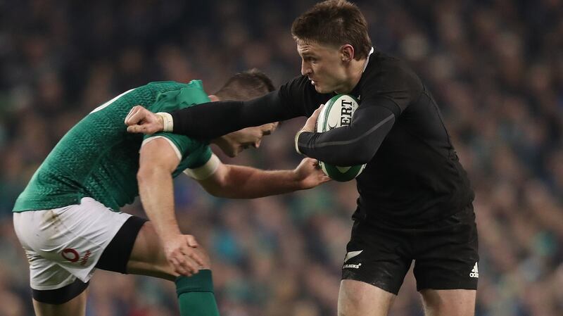 New Zealand’s Beauden Barrett: Going for a three in a row. Photi: Inpho/Billy Stickland