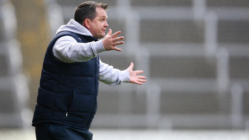 Davy Fitzgerald’s Clare side ran out easy winners in their Allianz League Division 1B encounter with Laois. Photo: Inpho