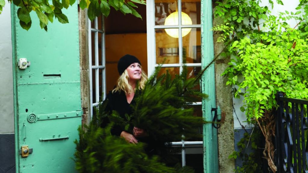 The country life: Trish Deseine gets ready for Christmas in her house in southern France. Photograph: Deirdre Rooney