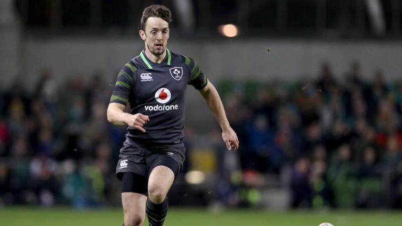 Darren Sweetnam made his Ireland debut off the bench. Photograph: Dan Sheridan/Inpho
