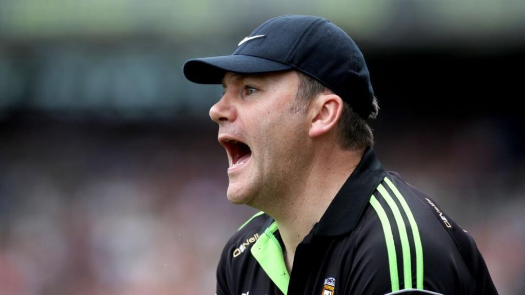 Mayo manager James Horan admits to using some of Mayo’s distant past as motivation for their future. Photograph: Ryan Byrne/Inpho