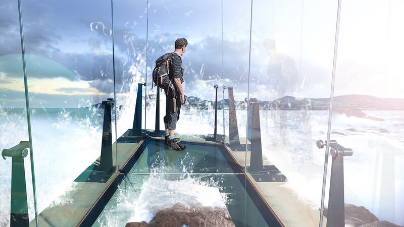 Artist’s impression of a glass walkway planned for Fort Dunree & Head in Co Donegal.