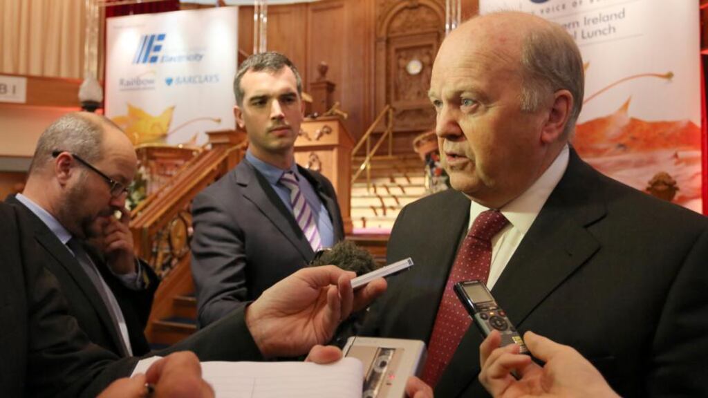 Minister for Finance Michael Noonan, who visited Belfast on Friday, said he would like the bridge to go ahead, but that it was a question of “hard cash”. Photograph: Paul Faith/PA Wire
