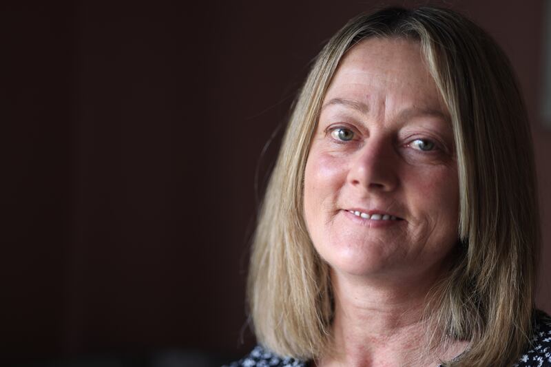 Susan Dillon, breast cancer survivor at home in Trim, Co Meath: With every new pain she would think the cancer had returned. Photograph: Dara Mac Dónaill