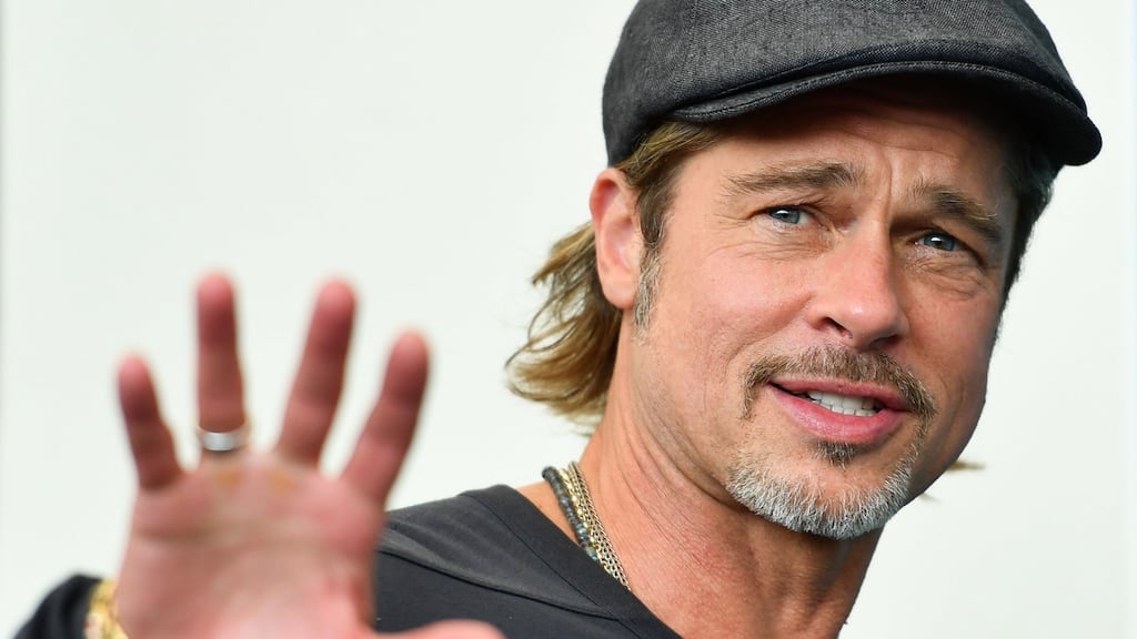 Oscar glory: Brad Pitt. Photograph: Alberto pizzoli/AFP/Getty Images