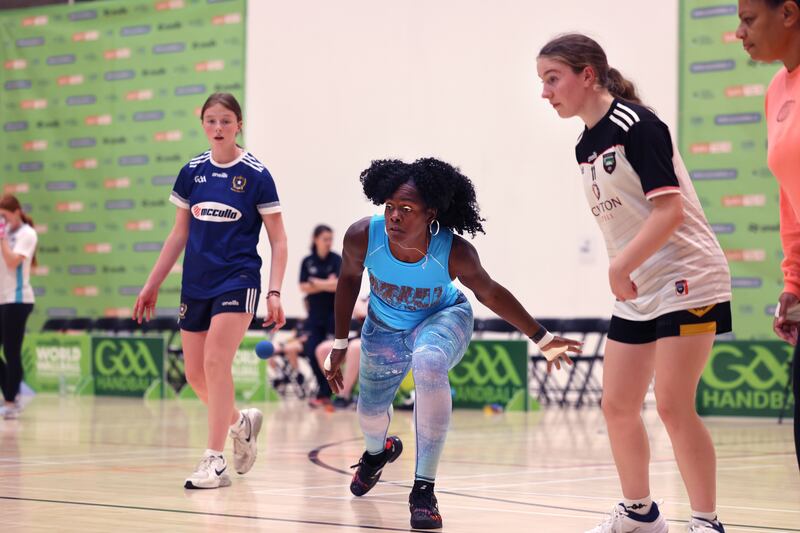 Shena Brown from the US playing Aoibhin Fallon and Cliona McKinley from Antrim