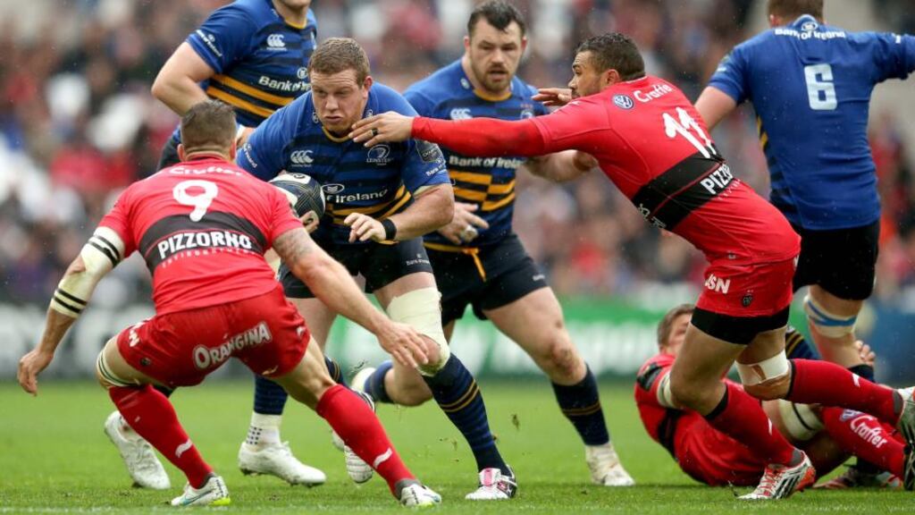 Seán Cronin, in action here for Leinster in their Champions Cup semi-final defeat to Toulon, has underwent surgery to repair tendon damage in a shoulder and will be out for 12 weeks. Photo: James Crombie/Inpho