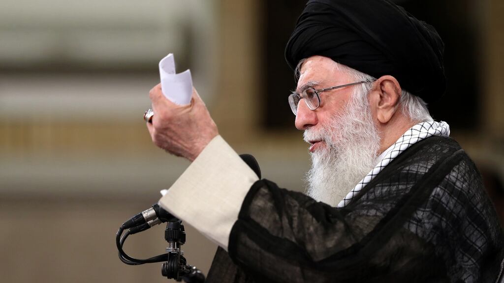 Iranian supreme leader Ayatollah Ali Khamenei: has announced conditions for following nuclear deal with European countries. Photograph: EPA