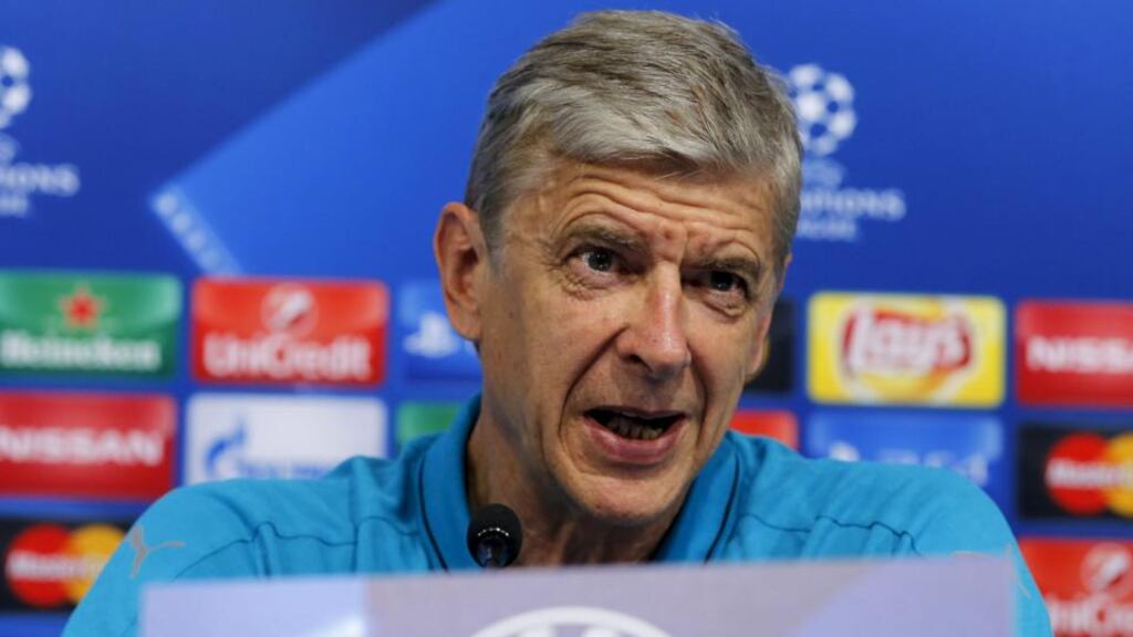 Arsenal head coach Arsène Wenger: “Let’s put the hard work in. We are ambitious but we are not dreamers.” Photograph: Antonio Bronic/Reuters