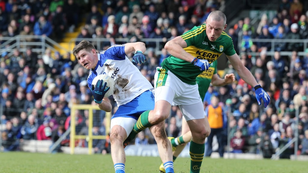 Kieran Donaghy: has strengthened Kerry’s options around centrefield during the league campaign. Photograph: Andrew Paton/Inpho
