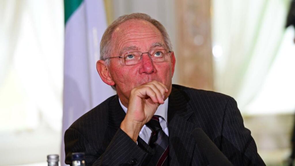 German finance minister Wolfgang Schäuble has said European Commission proposals for a new single banking resolution authority are very risky. Photo: Eric Luke/The Irish Times