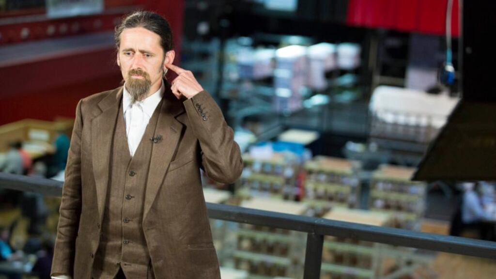 Luke “Ming” Flanagan at the count centre for the European elections in Castlebar, Co Mayo, yesterday. Photograph: Keith Heneghan