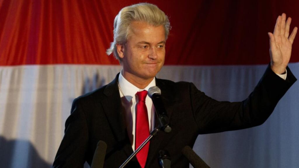 Leader of the far-right Freedom Party Geert Wilders. Photograph: Jerry Lampen/AFP photo/ANP