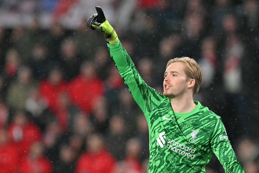 Caoimhín Kelleher has impressed when called on for Liverpool but it now seems inevitable that he will leave Anfield this summer. Photograph: by Nicolas Tucat/AFP via Getty Images