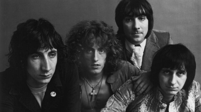 July 1969: Guitarist Pete Townshend, singer Roger Daltrey, drummer Keith Moon, and bassist John Entwistle pose for a feature in Vogue magazine. Photograph: Jack Robinson/Hulton Archive/Getty Images