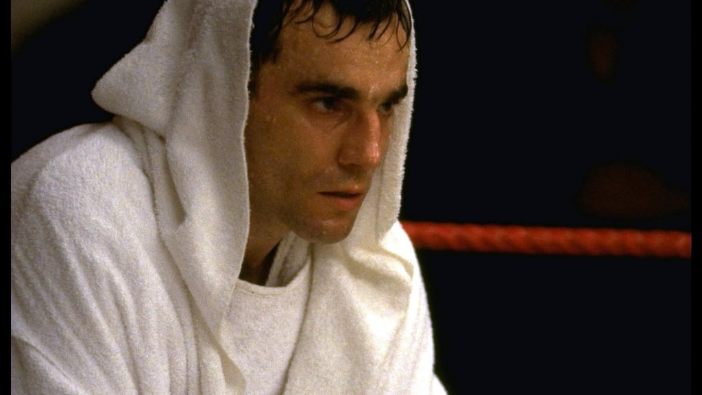 Daniel Day-Lewis as Danny Boy Flynn in The Boxer.