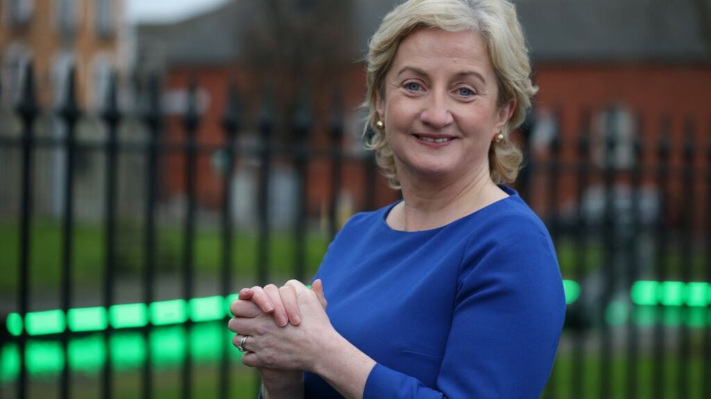 Áine Collins in Dublin. Photograph: Damien Eagers