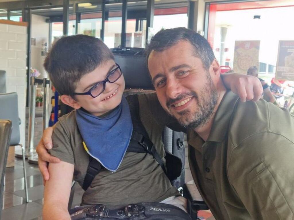 Michael Barry (left) with Andrew Laste. Photograph: Orla Christian