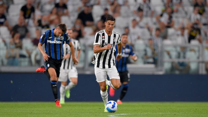 Cristiano Ronaldo in action for Juventus during a friendly against Atalanta last weekend. Photo: Daniele Badolato - Juventus FC/Getty Images