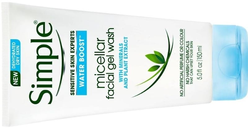 Simple Water Boost Micellar Facial Gel Wash (€6.49)