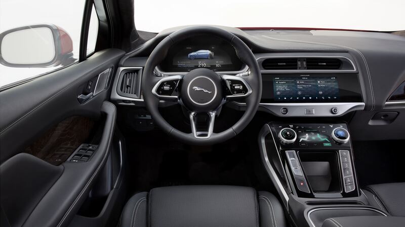 Interior of the Jaguar I-Pace.