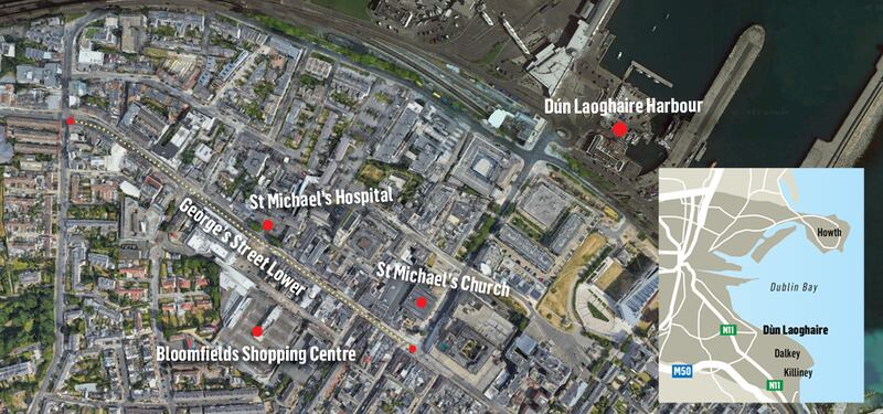 George's Street Lower Dún Laoghaire - map
